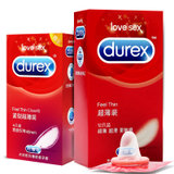 杜蕾斯旗舰店 超薄12片+紧型超薄4片 安全套避孕套