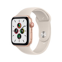 Apple Watch SE 智能手表 GPS+蜂窝款 40毫米米金色铝金属表壳 星光色运动型表带MKQX3CH/A