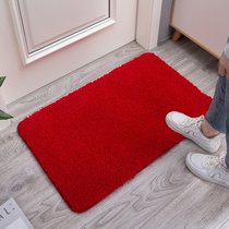 地垫地毯进门卧室卫生间吸水防滑垫入户门垫家用浴室厨房垫子床边(80*120cm【客厅、床边毯】 大红色)