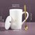 创意十二星座陶瓷马克杯带盖勺男女喝水杯家用情侣咖啡办公茶杯子(水瓶座-带勺带盖)