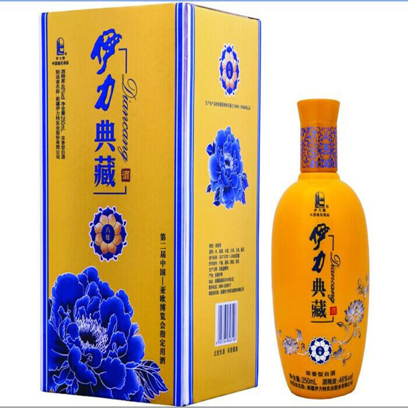 白酒伊力牌 46度伊力典藏小八年250ml 一箱6瓶返回商品页 >