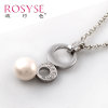 ROSYSE流行色925纯银天然珍珠吊坠0515P