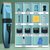 理发器电推剪家用电推子剃头发自助发廊专用光头电动专业kb6(蓝色套餐②+围布包+两把普剪(8011)