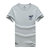 夏装新款战地吉普AFS JEEP纯棉弹力圆领短袖T恤衫79886男体恤polo(灰色 2XL)