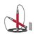 Gymnastika跳绳长短可调轴承钢丝负重嫣红色GN-18011-1 运动健身器材