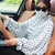 夏季多功能骑车防晒披肩围巾两用女开车防紫外线口罩袖套雪纺丝巾(分体款2)
