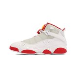 NIKE耐克乔丹AIR Jordan6 AJ6白红 六冠王 运动休闲气垫缓震实战篮球鞋跑步鞋DD5077-105(白红 40.5)