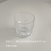 CHICHI's 咖啡拿铁玻璃杯胖胖叠叠杯子INS简约日式牛奶冷饮杯子(矮款)