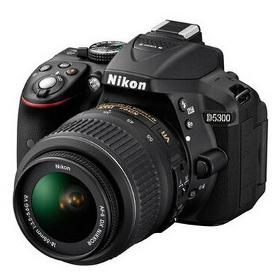 尼康（Nikon）D5300单反套机AF-S DX 18-55mm f/3.5-5.6G VR II二代防抖镜头(套餐一)
