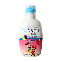 狮王（LION）儿童宝宝可吞咽牙膏水果味米奇牙膏60g(米奇漱口水草莓味250ml)