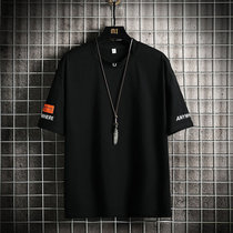 CaldiceKris （中国CK）夏季休闲短袖t恤CK-F8244(黑色 M)