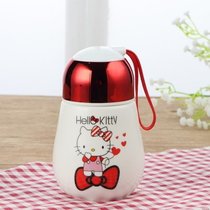 陶瓷杯子马克杯带盖创意情侣早餐牛奶咖啡杯家用定制男女镜面水杯(HelloKitty-B（灯泡杯）)
