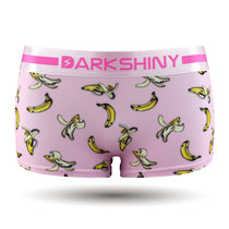DarkShiny 柔滑舒适透气 缤纷水果系列 女式平角内裤「LOBT25+LOBT26」(粉红色 L)