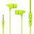 C100耳机入耳式重低音耳塞式电脑手机苹果小米通用带麦线控运动耳机 小怪兽个性卡通时尚外观潮流耳机耳麦 智能线控 耳塞(绿色)