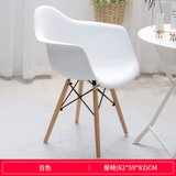 豫见美农 餐椅家用网红化妆椅北欧简易卧室书桌椅梳妆椅休闲创意靠背椅凳子(白色)