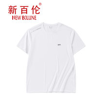 NEW BOLUNE/新百伦纯棉短袖t恤男2021夏季新款男士体恤圆领(白色 XXL)