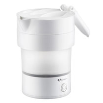 卓朗 迷你可折叠旅行便携式烧水壶电热水壶便携水杯小容量养生茶具 F-031AD 圆型白色