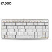 Rapoo/雷柏 E6300 超薄迷你蓝牙键盘 手机笔记本充电便携无线键盘 (土豪金)