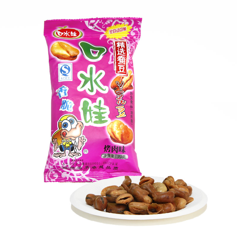 坚果炒货口水娃兰花豆70g烤肉味返回商品页
