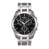 天梭(TISSOT)瑞士手表 库图系列钢带石英男士手表T035.617.11.051.00 T035.617.11.05(黑盘钢带)