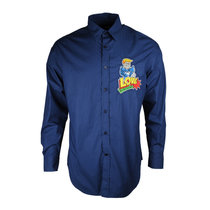 LOVE MOSCHINO男士蓝色卡通贴片衬衫 C76701-T8671-Y60S码蓝色 时尚百搭