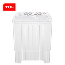 TCL 7.5公斤大容量半自动双桶洗衣机 多功能双缸迷你波轮(白色 7.5公斤)  XPB75-2228S(芭蕾白 7.5公斤)