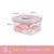 Neoflam保鲜盒密封储物罐透明收纳食品家用储物盒(AS材质粉色）(粉色 0.55L)