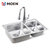 摩恩(MOEN)水槽大双槽不锈钢水槽洗菜盆洗碗池23302(搭配MCL7594C抽拉龙头)