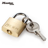 玛斯特锁MASTERLOCK 实心黄铜挂锁门锁橱柜锁迷你宿舍衣柜锁日记本挂锁 大小规格齐全(20mm宽经济黄铜锁CAD20MCN)