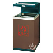 南方户外垃圾桶室外果皮箱环卫公用垃圾筒单桶GPX-162(咖啡色)