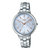 卡西欧（CASIO）手表 SHEEN系列人造蓝宝石玻璃简约时尚石英女表 SHE-3510D-2A礼盒装(银色 不锈钢)
