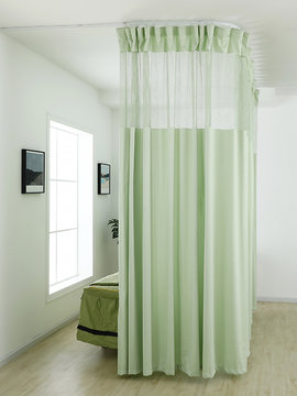 定制美容院窗帘隔断帘高精密不透人隔帘医院专用养生馆床帘拉帘(暗