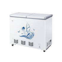 海尔（Haier） BC/BD-272SE 272升卧式商用冷藏冷冻转换冰柜内置玻璃门冷柜