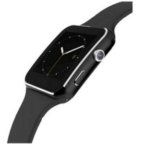 【关珊】新款x6曲屏智能手表 合金智能穿戴礼品蓝牙手表(黑色 正品保证)