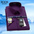 MILAI BOOS衬衫男士竹纤维短袖衬衫薄款上衣2022新款男装日常上班大码短袖衬衣(宝石紫色(305) 39)