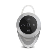 蓝牙耳机4.0挂耳式无线迷你4.1立体声双耳音乐车载耳塞式 轻巧舒适佩戴(银黑色)