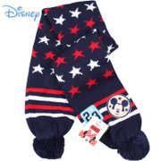 迪士尼儿童围巾 冬卡通造型加厚保暖毛线针织围巾 DCM00722(五星图案 6DU017S)