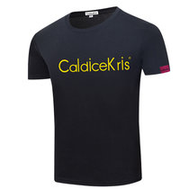 CaldiceKris（中国CK）短袖T恤(男女同款）CK-FS1005(L 黑色)