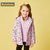 巴拉巴拉女童外套秋装2018新款儿童冲锋衣小童宝宝韩版洋气两件套(130cm 紫色调)