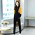 时尚休闲运动套装女2021年秋季韩版宽松洋气拼接卫衣两件套潮(2139*黄色)