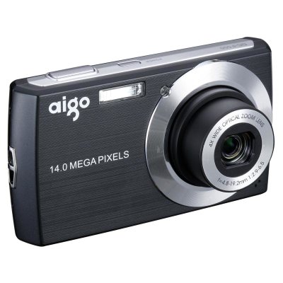 爱国者（aigo）DC-F500数码相机（1400万像素 4倍光学变焦 27mm广角）