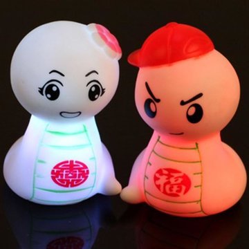 七彩吉祥蛇q表情小夜灯(晶晶)