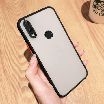 绿赐华为畅享9plus手机壳畅享10s撞色肤感磨砂透明畅享10plus全包边10