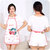 韩版时尚防水可爱卡通围裙A868夏季厨房无袖水果家用围裙lq0130(西瓜)