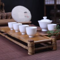 竹制乐席茶托架子杯托壶托展示架日式茶道配件古木茶语