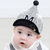 牛奶朋友 婴儿春秋条纹小星精灵鸭舌棒球帽婴儿帽4-24个月鸭舌帽(黑白条纹 50号帽围（49-51cm）)