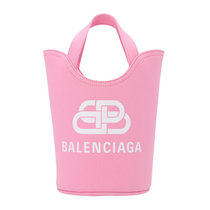 BALENCIAGA女士粉色logo水桶包619979-2HH13-5860粉色 时尚百搭