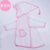 儿童雨衣宝宝女童幼儿园男童透明防水雨披1-3岁小童男学生2-6小孩(粉红色 S80-90厘米高宝宝)