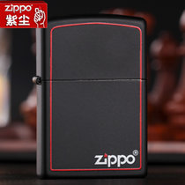 原装ZIPPO打火机 红框黑哑漆 218ZB 男士正版zipoo限量正版(红色)