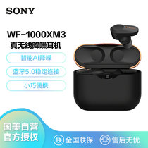 索尼（SONY）WF-1000XM3真无线蓝牙降噪耳机 智能降噪 触控面板 苹果/安卓手机适用耳麦 黑色